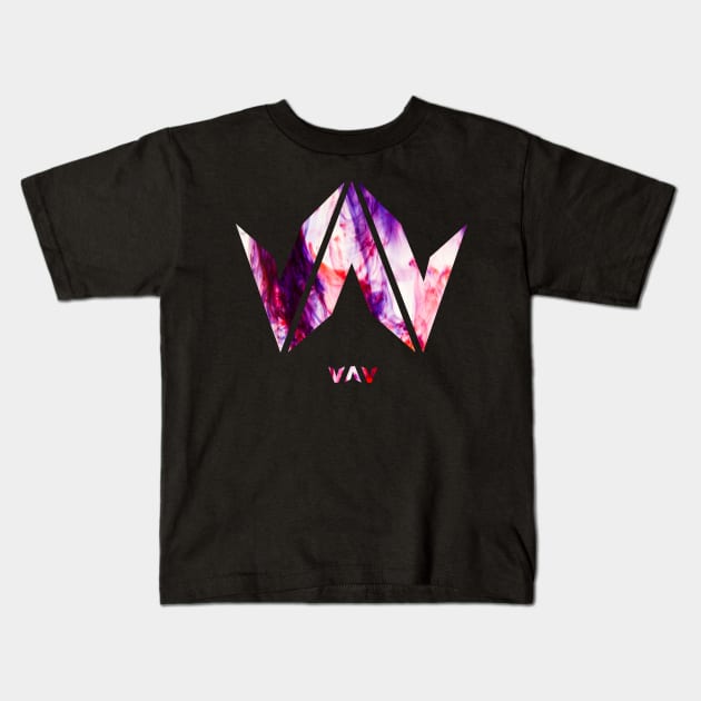 VAV Logo Abstract Kids T-Shirt by hallyupunch